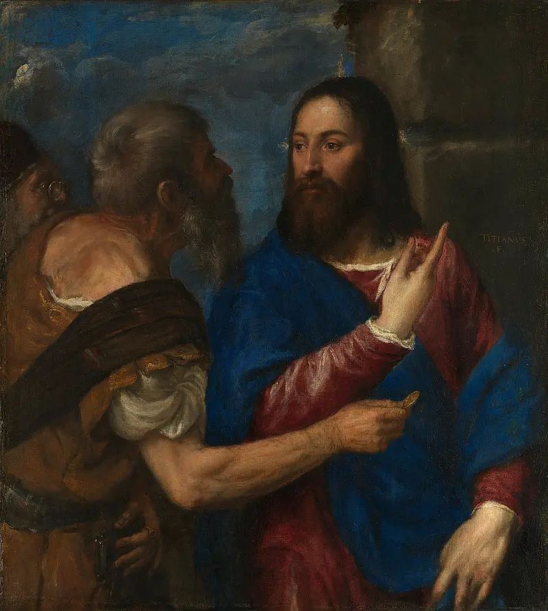 Titian The Tribute Money National Galery